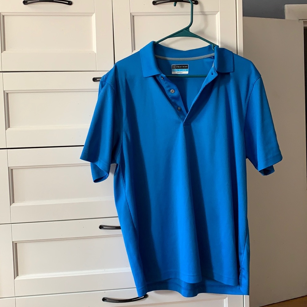 PGA Tour blue golf shirt, size L